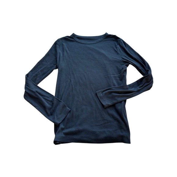 A New Day Long Sleeve TShirts Womens Medium Black Blue Basic Layering lot of 2 - Picture 7 of 10